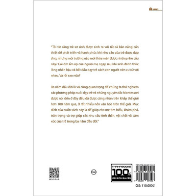 Sách - Em Bé Hạnh Phúc - Nuôi Dạy Trẻ Tại Nhà Theo Phương Pháp Montessori - Thái Hà Books