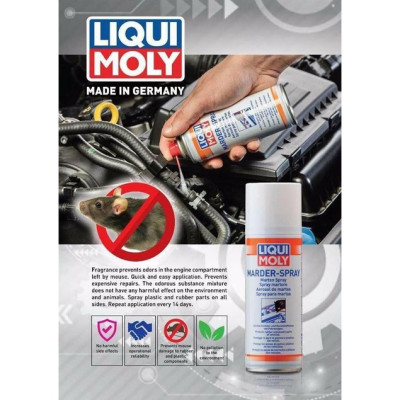 CHAI XỊT CHỐNG CHUỘT - ĐUỔI CHUỘT CHO XE Ô TÔ - XE MÁY LIQUI MOLY MARDER SPRAY 1515 - 200ML Made in Germany