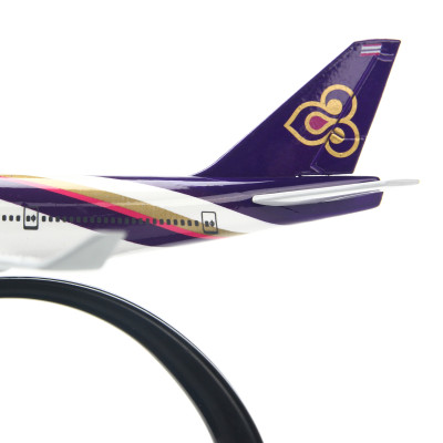 Mô Hình Máy Bay Trưng Bày Airbus Thai Airways Everfly (Trắng Tím)