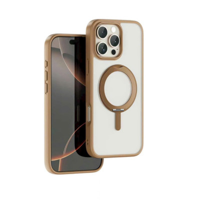 Ốp Lưng cho  iPhone 16 Pro Max , 16 Pro Lưng Nhám hiệu WIWU Armor Ultra Chống Sốc Kèm Giá Đỡ Kim Loại Ring Stand Xoay 360° Hỗ Trợ Sạc Không Dây - Hàng chính hãng
