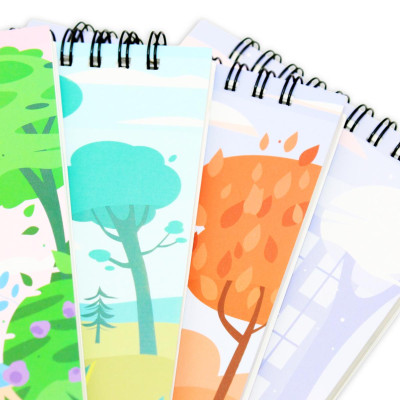 Sổ Lò Xo Note 4 Mùa A6 - Kẻ Ngang - 160 Trang 80gsm - The Sun - Autumn