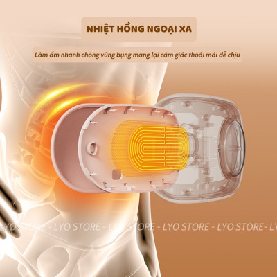 ￼Đai massage chườm ấm bụng, mát xa làm nóng giảm đau bụng kinh quà sinh nhật cho nữ chính hãng