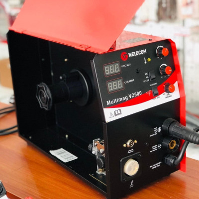 MÁY HÀN BÁN TỰ ĐỘNG MULTIMAG V2500 (220V, HÀN DÂY LÕI THUỐC KHÔNG CẦN KHÍ/QUE/CO2, CUỘN 5KG VÀ 15KG) WELDCOM - HÀNG CHÍNH HÃNG