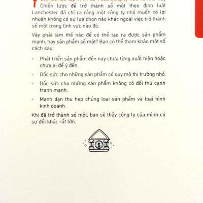 Bí Quyết Thành Công Của Doanh Nghiệp Vừa Và Nhỏ - 7 Quy Tắc Tạo Lập Vị Trí Số Một Của Doanh Nghiệp Vừa Và Nhỏ - Chiến Lược Để Trở Thành Số 1 Theo Phương Thức Kinh Doanh Lanchester