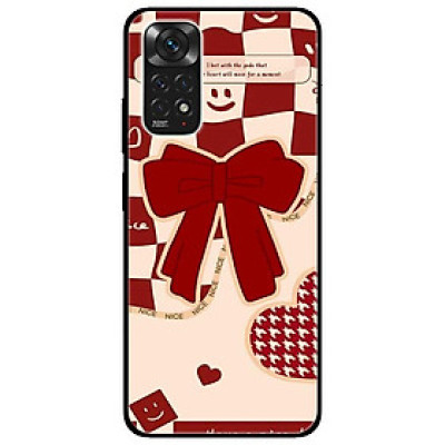 Ốp lưng dành cho Xiaomi Redmi Note 11 4G mẫu Nơ Đỏ
