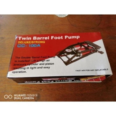 Bơm Hơi Dùng Chân 2 Ống Hơi Foot Pump Áp Suất Mạnh