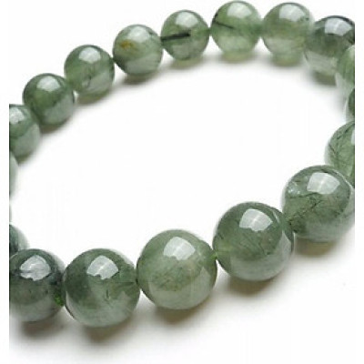  Vòng Tay Thạch Anh Tóc Xanh Tự Nhiên 11MM