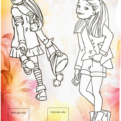 Dán Hình Và Tô Màu Sticker - Girl Fashion - Nhà Thiết Kế Tài Ba - Tập 4