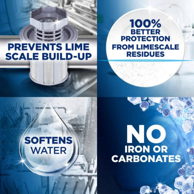 Muối rửa bát FINISH 2KG làm mềm nước chống đóng cặn máy- CHÂU ÂU