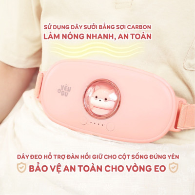 ￼Máy massage bụng kinh, Giảm đau nhanh, Làm ấm bụng, Lưng, Tử cung cho phụ nữ đến kì