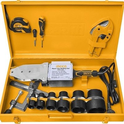 Máy hàn ống nhựa INGCO PTWT215002 | Máy hàn nhiệt 1500W, bộ ổ cắm nhiệt: 20, 25, 32, 40, 50, 63mm