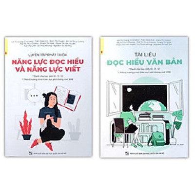 Sách - Combo 2 cuốn Tài Liệu đọc hiểu ngữ văn - luyện tập phát triển năng lực đọc hiểu và năng lực việt