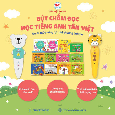 Bộ sách: Bút chấm đọc - Học tiếng Anh Tân Việt - Bản Quyền