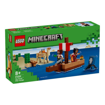 Đồ Chơi Lắp Ráp Chuyến Thám Hiểm Trên Tàu Cướp Biển - The Pirate Ship Voyage - Lego Minecraft 21259 (166 Mảnh Ghép)