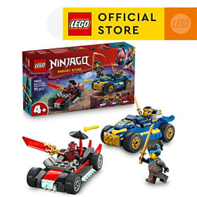 LEGO NINJAGO 71840 Đồ Chơi Lắp Ráp Rogue Vs. Drix: Trận Chiến Siêu Xe (111 chi tiết)