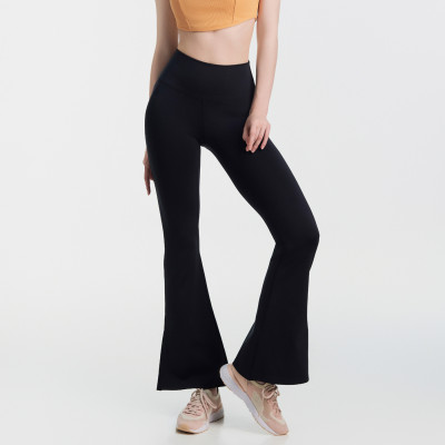 Quần Ống Loe Tập Yoga Gym Hibi Sports QD321 Kiểu Xẻ Tà, Chất Vải Cao Cấp.