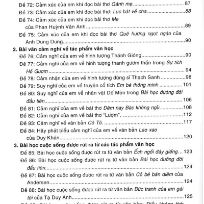 Văn Thuyết Minh - Biểu Cảm - Nghị Luận Lớp 6 (Biên Soạn Theo Chương Trình Mới)