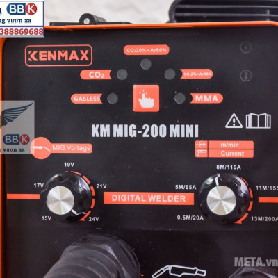 Máy Hàn MIG + Que KENMAX MIG-200 Mini [Chính Hãng] + 1 Cuộn Dây Hàn 1Kg