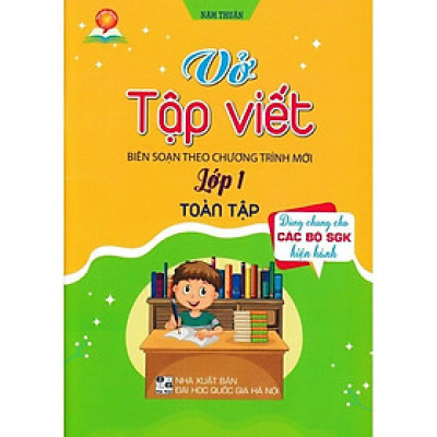 Sách - Vở Tập Viết Lớp 1 Toàn Tập - Dùng Chung Cho Các Bộ SGK Hiện Hành - Hồng Ân