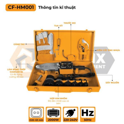 MÁY HÀN NHỰA 2000W CF-HM001 - COOFIX - HÀNG CHÍNH HÃNG