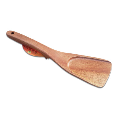 Sạn Gỗ TS37 Xà Cừ Xẻng Lật Đảo Trở Chiên Xào Cáng Dài Có Đế Chân ( 31 x 8.5 cm ) - Đồ Gỗ Nhà Bếp Thương Hiệu Trường Sơn