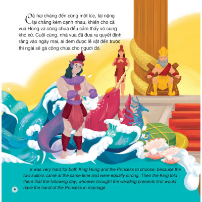 Truyện cổ tích Việt Nam (Song ngữ Việt - Anh) - Sơn Tinh - Thủy Tinh