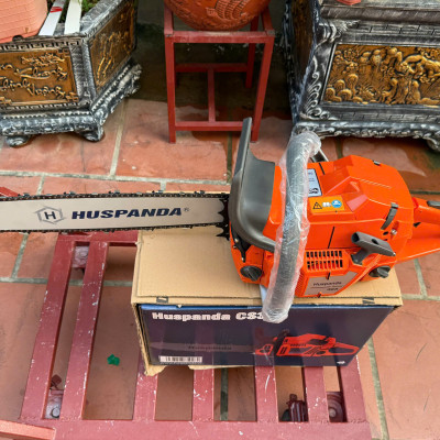Máy cưa xích chạy xăng HUSPANDA 365 lam đúc latinh 60cm kèm phụ kiện tặng dũa - bugi bảo hành 12 tháng