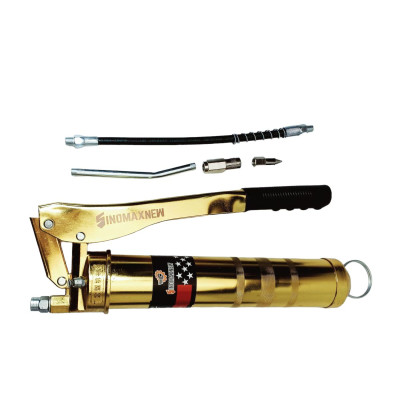 Súng bơm mỡ 2TY cầm tay 900cc - áp lực cao 12000PSI - dạng bơm mỡ con sâu hoặc mỡ nhồi