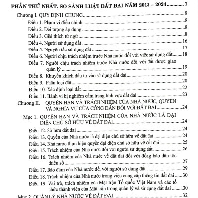 So Sánh Luật Đất Đai Năm 2013-2024 Và Các Văn Bản Pháp Luật Hướng Dẫn Luật Đất Đai