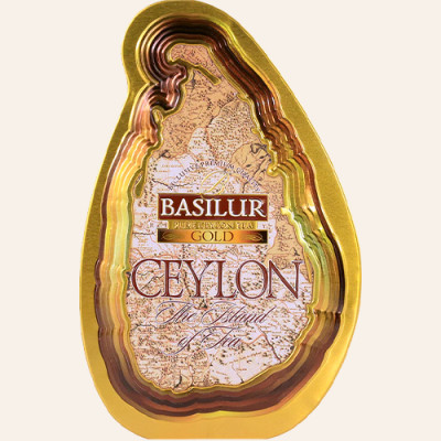 Trà đen Ceylon Basilur Island of Tea thượng hạng - 100g (Hộp thiếc)
