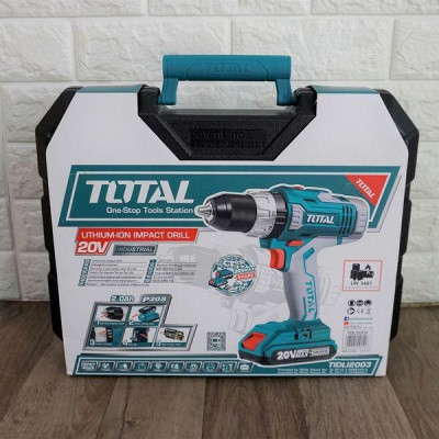 MÁY KHOAN BÚA DÙNG PIN 20V (2.0 - 13MM) 50 CHI TIẾT (KÈM THEO 02 PIN) TOTAL TIDLI2003 - HÀNG CHÍNH HÃNG