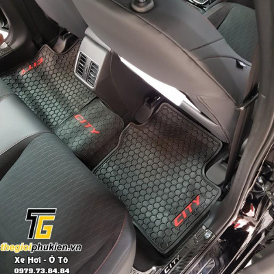 Thảm sàn, lót sàn cao su 3D cho Honda City 2015-2021