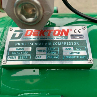 MÁY NÉN KHÍ KHÔNG DẦU 2250W 50L DEKTON DK-AC6950 - HÀNG CHÍNH HÃNG