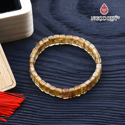 Vòng bản thạch anh tóc vàng mệnh thủy, kim - Ngọc Quý Gemstones