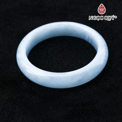 Vòng tay đá aquamarine hải lam ngọc liền khối ni 56 mệnh thủy, mộc - Ngọc Quý Gemstones