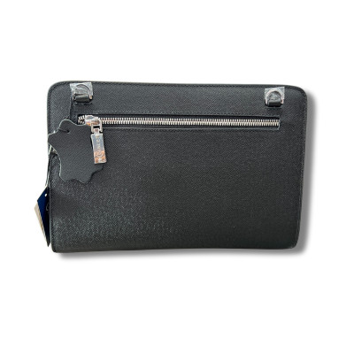 Túi Cầm Tay Nam Có Dây Đeo Chéo GENCE RB14 Da Bò Khóa Vân Tay Cao Cấp Màu Đen