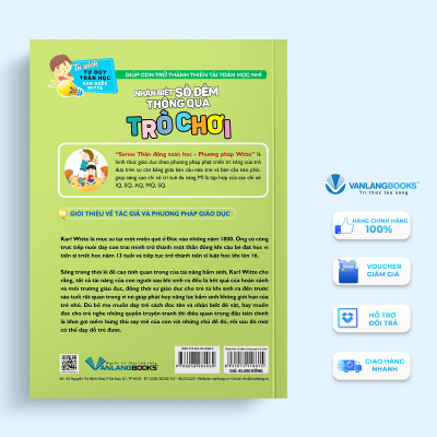 Tủ Sách Tư Duy Toán Học Hàn Quốc - Nhận Biết Số Đếm Thông Qua Trò Chơi - Vanlangbooks