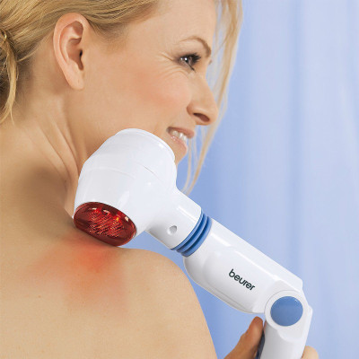 Combo Máy Massage Cầm Tay Có Đèn Hồng Ngoại Beurer MG40 + Nhiệt Kế Điện Tử Đầu Mềm Medilife ( hình thú ngẫu nhiên )