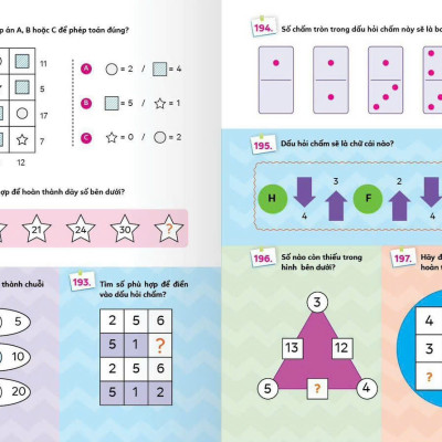 Combo 2 cuốn sách Khám phá Tiềm năng con trẻ: CÂU ĐỐ & TRÒ CHƠI HACK NÃO