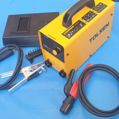 MÁY HÀN QUE ĐIỆN TỬ 4MM TOLSEN 44002 ( CHUYÊN KÉO QUE 4 LY, 160A)- HÀNG CHÍNH HÃNG