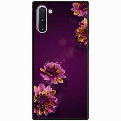 Ốp lưng in cho Samsung Note 10 Mẫu Cúc Tím