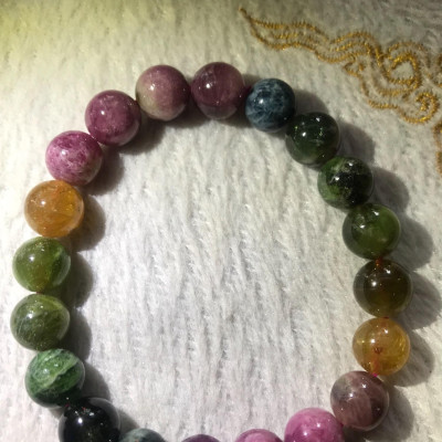 VÒNG ĐÁ TOURMALINE TÂY VIP ĐẸP NỮ SIZE 9ly5 ĐEO ĐẸP SANG