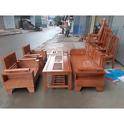 BỘ BÀN GHẾ GỖ SỒI NGA