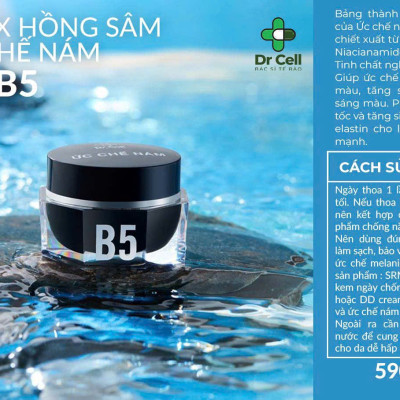 Kem B5 Dr Cell 30g B5 ức chế nám Dr Cell ngăn ngừa nám dưỡng trắng phục hồi da - Hàng Chính Hãng