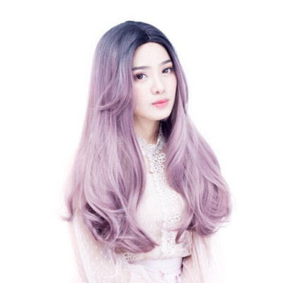 Tóc giả cao cấp 2 mái omber - tặng lưới chùm tóc- hình thật