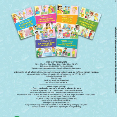 Combo 2 Quyển Kiến Thức Và Kỹ Năng Dành Cho Học Sinh: Giữ Gìn Vệ Sinh + An Toàn Ở Nhà, Ra Đường, Trong Trường