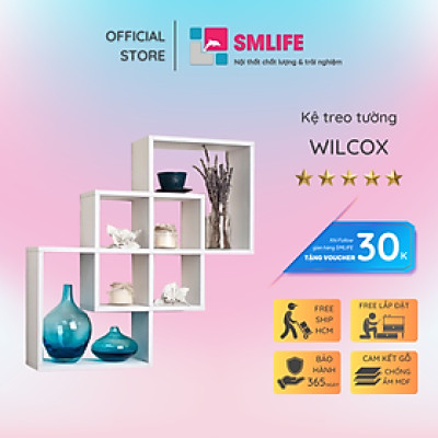 Kệ sách treo tường nhỏ gọn SMLIFE Wilcox