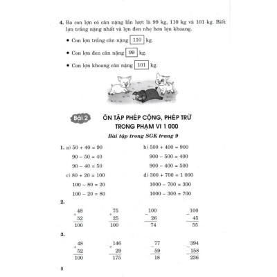Sách - Hướng Dẫn Giải Bài Tập Toán Lớp 3 - Tập 1 - Dùng Kèm SGK Kết Nối - Hồng Ân
