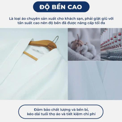 [KoSuyTu] ÁO CHOÀNG TẮM KHÁCH SẠN CAO CẤP - Chất Liệu Dệt Kim