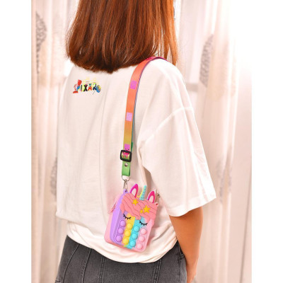 Túi Đeo Pop It Hình Kỳ Lân Xinh Xắn Cho Bé